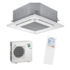 Large Capacity PLA 4-Way Cassette Heat Pumps