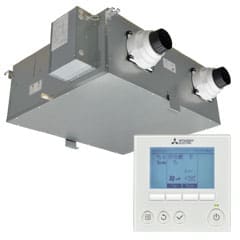 VL220 Ducted Fresh Air Home Ventilation with Lossnay Heat Recovery