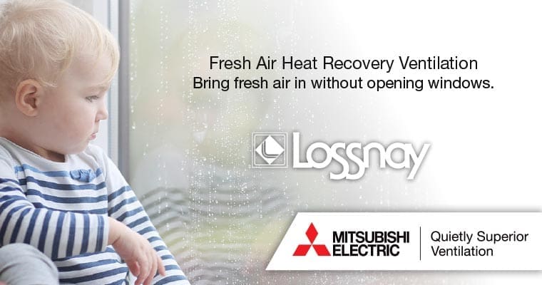 VL220 Ducted Fresh Air Home Ventilation with Lossnay Heat Recovery