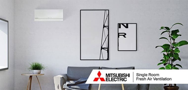 Single Room Fresh Air Ventilation with Lossnay Energy Recovery